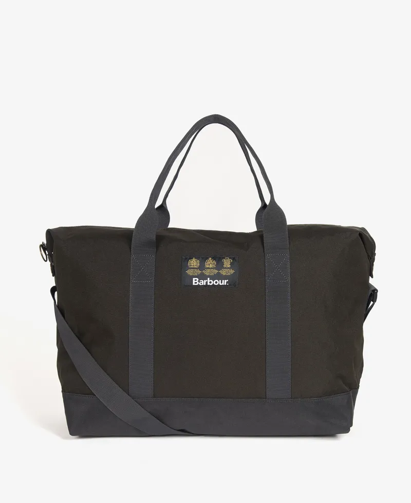 Barbour Highfield Canvas Holdall in Navy